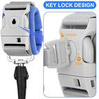 Blisstime Toddler Leash, 2 Pack Kid Leash Anti Lost Wrist Link with Key Lock Baby Leash Harness for Toddler (Blue+Pink)