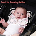 KAKIBLIN Baby Neck Pillow, Upgraded Baby Support Pillow,Babies Head Pillow,Neck Support Pillow for for Car Seat,Pushchair,Travel (Hippo)