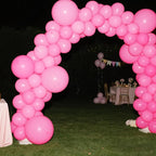 140pcs Dark Pink Round Balloons Different Sizes 18 12 10 5 Inch Latex Balloons for Arch Decoration Party Balloon Kit for Graduation Birthday Party Wedding Balloon Baby Shower Decoration