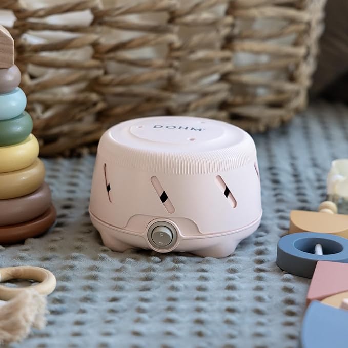 Yogasleep Dohm Uno White Noise Sound Machine, Natural Pink Noise from a Real Fan, Adjustable Tone & Noise Canceling for Office Privacy & Meditation, Sleep Aid for Travel, Baby & Adults (Pink)
