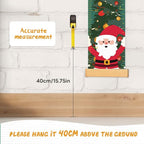 Personalized Name Growth Chart for Wall, Christmas Deer Height Chart, Waterproof Canvas Measure Wall Ruler Removable, Nursery Wall Decor for Baby Kids Toddlers,Christmas Gifts for Kid