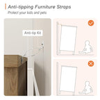 WAMPAT 2 Pack Kids Dresser with 14 Drawers for Bedroom, 2-in-1 Wide Baby Dresser for Nursery & Kids Room, Farmhouse Chests & Dressers, Wooden Closet Organizer for Children’s Bedroom, Oak