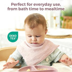 Momcozy Soft & Absorbent Baby Washcloths - 4 Layer Design| Medium Thickness| Premium Cotton for Newborns' Skin-Great for Bathing, Wiping & on-The-go Use, Shower Gift and Essential(5 Pack, 10x10 inch)