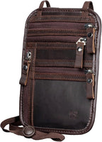 Neck Wallet - Rfid Wallet Women - passport holder for travel - Travel Wallet Passport Holder For Travel Women - 10.3x6.8inch (Dark Coffe)