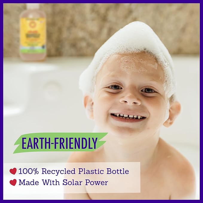 California Baby Calendula Baby Shampoo + Baby Wash | 100% Plant-Based | Soothing Lavender Body Wash Sensitive Skin | Hypoallergenic | 251 mL / 8.5 oz