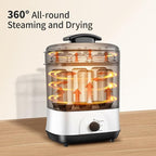 Baby Bottle Steamer, 3-in-1 Bottle Steamer and Dryer, Easy One-Dial Control Electric Steam Bottle Dryer for Baby Bottles, Baby Stuffs & Breast Pump Accessories