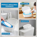 Wipes Dispenser Compatible with Cottonelle Flushable, Refillable Wet Wipes Container, Wipe Holder Keeps Wet Tissue Clean and Fresh, Non-Slip Wipe Case with Sealing Design Lid, for Home and Travel