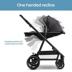 Mompush Baby Stroller, Convertible 2-in-1 with Bassinet Option, Infant Car Seat Compatible, Includes Adapter - Sturdy Full-Size Infant Stroller for Family Adventures