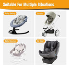 KAKIBLIN Baby Neck Pillow, Upgraded Baby Support Pillow for Head and Neck, Babies Head Pillow for Car Seat,Pushchair,Travel(Yellow Fox)