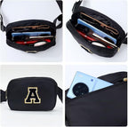 YOOLIFE Best Friends Gift - Black Initial Crossbody Bag for Women