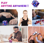 1 Packs Infinity Cube Toy Stress Relieving Fidgeting Game for Kids and Adults,Cute Mini Unique Gadget Anxiety Relief Kill Time Magic Puzzle Flip ADD, ADHD, Killing