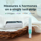 Inito Fertility Monitor & Hormone Tracker for Women | Track and Confirm Ovulation | Measures Estrogen, LH, PdG, FSH | Includes 15 Strips + Free app (Compatible with iPhone 17 Pro)