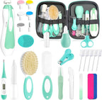Baby Healthcare and Grooming Kit for Newborn Kids, 31PCS Upgraded Safety Baby Care Kit, Newborn Nursery Health Care Set, Baby Care Products (Green)