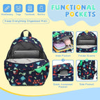 SUN EIGHT Preschool Toddler Kids Backpack Small 3D Cartoon Dinosaur Lunch Daycare School Bookbag Animal Travel Bags for Boy For 2-5 Years old（Cute Dinosaur）