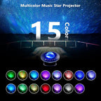 Star Projector, Galaxy Starry Projection Lamp, Bluetooth Speaker Aurora Lighting with Timer and Remote Control, LED Sky Night Light for Kids Bedroom, Gaming Decor, Home Theater, Ceiling