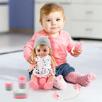 Baby Doll Bath Set, Bathtub Baby Doll Playset for Todders, for 3 4 5 Year Old Girls, Party Favors Toys Stocking Stuffers for Toddlers Kids (Bathtub Set)