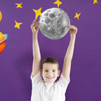 Glow in The Dark Sun for Ceiling, Luminous Planet Wall Sticker, Kids Bedroom Wall Decal, Sticky Fluorescence Sun, Gift for Boys and Girls (Blue)