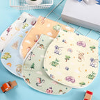 5 Pack Watercolor Dragon Pattern Baby Burp Cloths Soft Absorbent Burping Rags for Newborns 19"x9" Spit up Cloths for Boy Girl Newborn Baby Shower Registry Gifts Set Nursery Decor