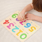 GRINNNIE Toddler Puzzle for 1 2 3 Years Old, Wooden Alphabet Number Peg Puzzles for Preschool Toddlers Age 2-4, Great Learning Puzzle Toy 1st Birthday Gift for Girls Boys