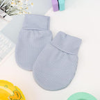 BQUBO 6 Pairs Newborn Baby Boys Girls Mittens 0-6 Months Unisex-Baby Infant Mittens Elastic No Scratch Wrist Gloves