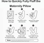 Pregnancy Pillow for Sleeping, Full Body Maternity Pillow with Removable Cover, Detachable U-Shape Pregnancy Body Pillow Support for Head, Back, Neck, Legs, HIPS, Belly for Side Sleeper, Green