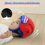Baby Head Protector Baby Helmet for Crawling and Walking - No Bumps and Soft Safety Peak - Ultra Light and Adjustable Head Protector Suitable for Babies 6-24 Months-American Flag