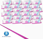 Dynarex Baby Wipes - Non-Alcohol Wipes for Babies with Lanolin & Aloe to Moisturize Skin - Sticker-Sealed Soft Pack - Unscented - 7x8", 80 Wet Wipes per Pack, 24 per Case