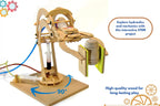 Pathfinders STEM Kit – Hydraulic Robotic Arm | Wooden Building Kit for Kids Ages 8-12 | Mechanical Engineering Toy | Hands-On STEM Project for Boys & Girls