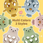 Baby Teething Toys Silicone Teethers - Babies Toys Chew Toys Food Grade Silicone for Sucking Needs, BPA Free for 0-6 6-12 Months(Yellow White)