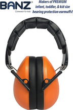 BANZ Kidz Earmuffs 2 Years & Older - Loud Noise Cancelling Kids Headphones & Toddler Ear Muffs, Size Adjustable
