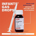 Rugby Dye-Free Infants' Gas Drops - Simethicone 20 mg Liquid Drops for Newborns, Babies, Toddlers, and Kids - Fast Relief from Gas Discomfort - No Artificial Colors or Flavors - 1 Fl. Oz. (4 Pack)