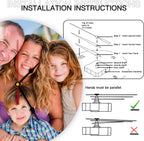 Generic Custom Clocks for Walls Personalized Picture Hanging Time Clocks Customize Gifts for Kitchen Bathroom Home Creative, 10inch-25cm