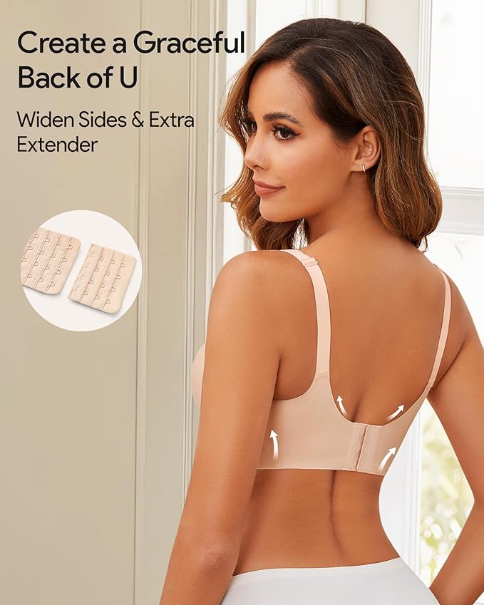 HBselect 3Pack Nursing Bras for Breastfeeding Seamless Scalloped Maternity Bras for Pregnancy Ultra Comfort Sleep Bras