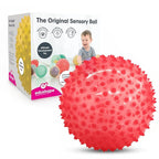 Edushape Original Sensory Ball for Baby - 7" Transparent Red, Enhances Gross Motor Skills for Kids 6 Months & Up