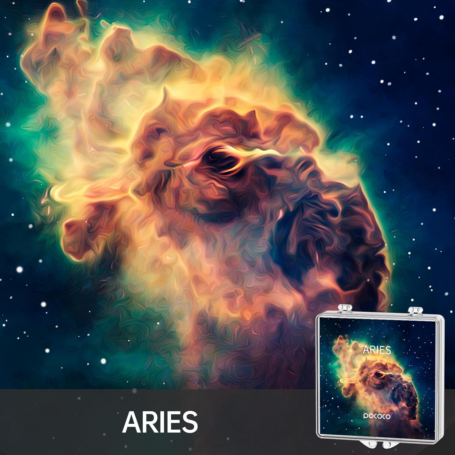 POCOCO Realistic Constellation-2 Galaxy Star Projector Night Light Discs: Realistic Galaxy Patterns, 5K Ultra HD, 96% Light Transmission, High Brightness - 6-Piece Pack (Projector Not Included)