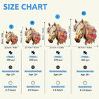 Wooden Puzzles for Adults, Wooden Horse Puzzles, 200 Pieces Puzzles for Adults, Birthday Gifts for Puzzle Lover, Wooden Jigsaw Puzzle (M-11.4 * 11in)