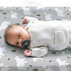 BROLEX Changing Pad Covers for Baby: Boy Girls Ultra Stretchy Soft 2 Pack, Elephants Bears