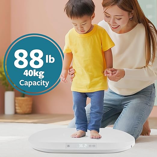 Smart Weigh Digital Baby Scale Infant Scale for Weighing Pet Scale for Puppy and Cat Accurate Digital Scale in Pounds Ounces Kilograms Holds Up to 44 Lbs Multi-Function with Hold Function (BS200 PRO)