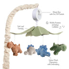 Lambs & Ivy Dino-Might Multicolor Dinosaur Musical Baby Crib Mobile Soother Toy