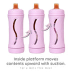 Subo Baby Food Bottle | No Mess Baby Toddler Self Feeder | Squeeze Free Design for Purees, Smoothies, Yogurt, Oatmeal, or Thickened Liquids | Reusable Silicone Washable Cup (Pink)