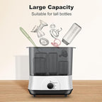 Baby Bottle Steamer, 3-in-1 Bottle Steamer and Dryer, Easy One-Dial Control Electric Steam Bottle Dryer for Baby Bottles, Baby Stuffs & Breast Pump Accessories