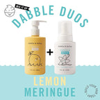 Dabble & Dollop Lemon + Vanilla Body Wash & Shampoo – 3-in-1 Natural Bubble Bath for Kids, Made in USA, No Parabens or Sulfates, Vegan, Gluten-Free, Tear-Free (2-Pack)