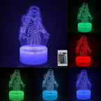 3D Alien Night Light, Horror Monster Illusion Table Lamp with 16 Colors Remote Control Touch Lamp LED USB Night Light Desk Lamps Room Decorations Home D¨¦cor