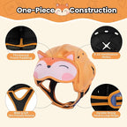 Mambobaby Baby Head Protector Baby Helmet for Crawling Walking -Extra-Thick Deep Forehead Padding, Toddler Helmet 6-24 Months, Infant Safety, Ultra-Light Soft Design -Fox