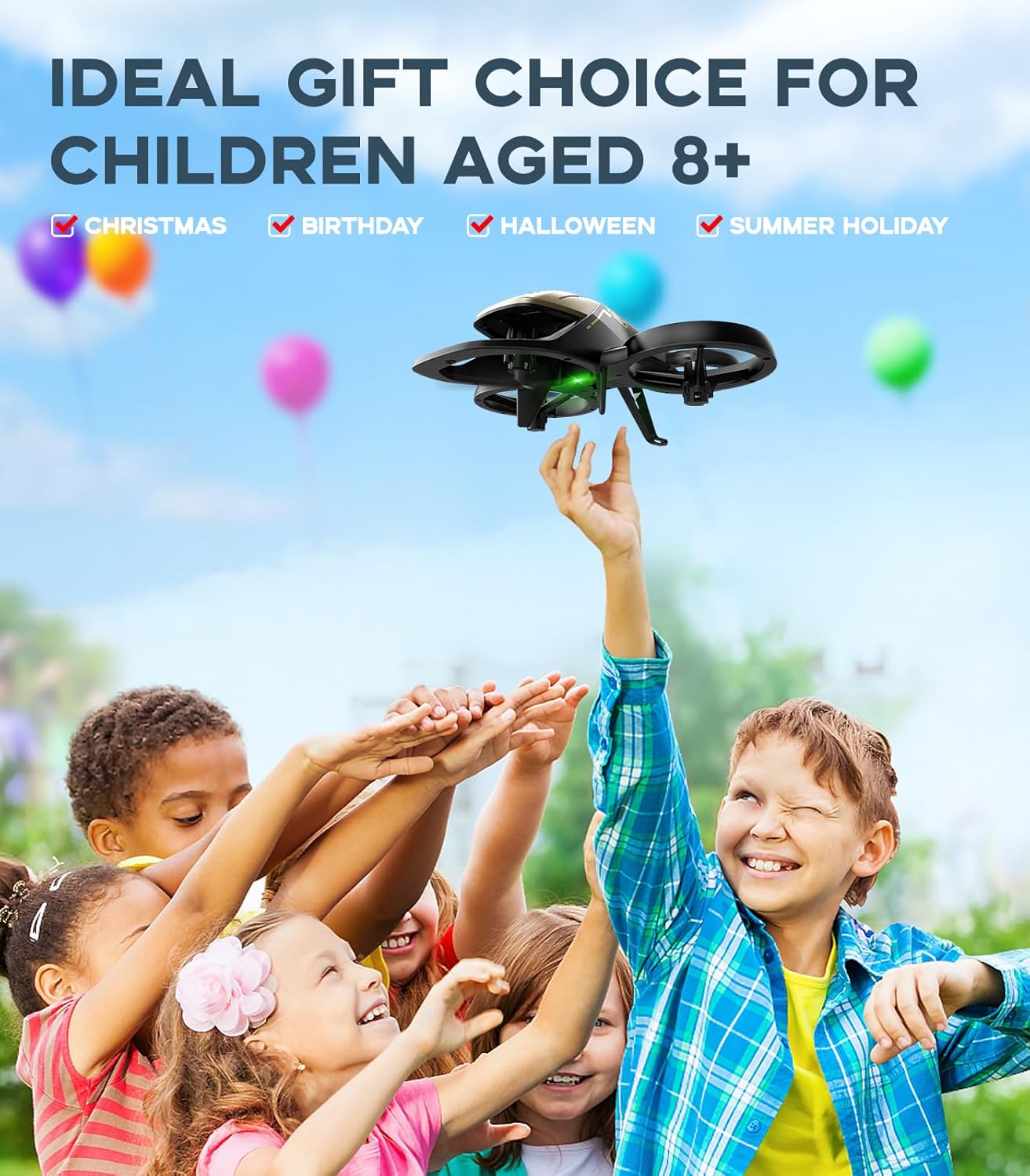 SYMA X990 RC Helicopter for Kids, Remote Control Helicopter with Amazing Stunt Tricks, 360° Propeller Protection, Altitude Hold & Gyro Stabilization, Perfect STEM Toy Gift for Boys and Girls