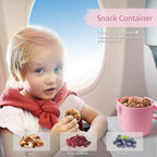 Termichy Baby Formula Dispenser, Portable Milk Powder Dispenser Container with Carry Handle and Scoop for Travel Outdoor Activities with Baby Infant, 8.8OZ, 0.55LB, 250g (Light Pink)