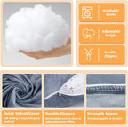 Chilling Home Pregnancy Pillows for Sleeping, U Shaped Body Pillow 63 inch Pregnant Pillow for Sleeping Full Body Pillow, Pregnancy Must Haves Maternity Pillows Velvet Cover