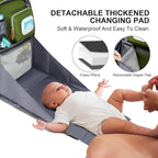 Diaper Bag Backpack with Changing Station, Baby Diaper Bag Organizer for Moms Dads Large Baby Changing Bags