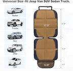 Car Seat Protector for Child Car Seat, 2 Pack Baby Car Seat Covers with Mesh Pockets & Non-Slip Backing 600D Durable Seat Protector