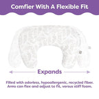 Boppy Nursing Pillow - Ergonomic Bottle & Breastfeeding Pillow with High, Firm, Large Area, Water-Repellent Cushion with Washable Cover; Baby Safety Alliance Verified - Pink Garden Flowers